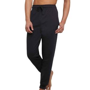 Pantalons de jogging décontractés pour hommes, taille élastique, jambes retroussées, respirants, 100% coton, coupe régulière, port quotidien - Product Image 1