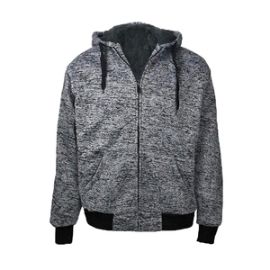 Sudadera con capucha extragrande ligera con logotipo personalizado para hombre, sudadera de punto de mezcla de lana de peso pesado anticontracción de algodón 100% - Product Image 1