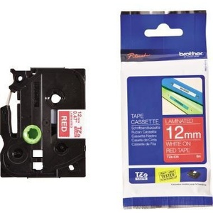 Ruban adhésif de bureau Brother P-touch TZe-435 12 mm x 8 m (largeur x longueur) Cassette d'étiquettes rouge et blanc Marque BROTHER - Product Image 1