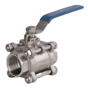 Stainless steel 304/316 1000 WOG DN15-DN100 CF8M 2-piece manual ball valves weight Male Female Threaded NPT/BPS ball valve