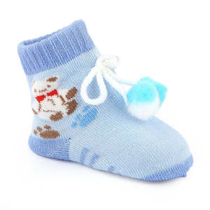 Newborn <b>Booties</b> - Blue - Product Image 1