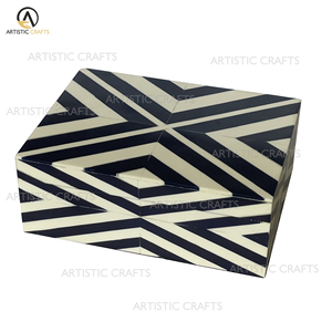 หวียางเรซิน & กล่องฮอร์นเป็นมิตรต่อสิ่งแวดล้อมทำด้วยมือดีไซน์แฮนด์เมดสำหรับตกแต่งที่หรูหรามีสไตล์และความยั่งยืน - Product Image 2