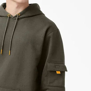 Sweat à capuche unisexe décontracté entièrement zippé 2023, idéal pour l'extérieur, en promotion, avec logo personnalisé, teinture unie, impression numérique, haute qualité, saison hiver - Product Image 2