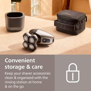 Rasoir rotatif électrique pour hommes et femmes, tête flexible avec lames douces pour un rasage propre, rasoir respectueux de la peau - Product Image 2