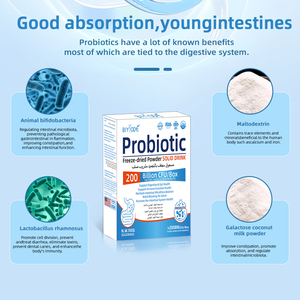 Custom OEM ODM <strong>Private</strong> <strong>Label</strong> Probiotic Freeze Dried Powder Solid Drink Herbal Supplement Gut Health Support Vegan <strong>Gluten</strong> <strong>Free</strong> - Product Image 2