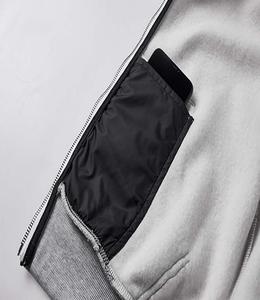 Veste à capuche épaisse de haute qualité, coupe classique, fermeture à cordon, fermeture éclair longue, pour hommes - Product Image 5