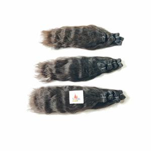 Venta al por mayor Virgen India Crudo Mujeres Procesado Cutícula Alineada Ninguno Color natural Negro mujeres Extensiones de cabello humano de onda profunda - Product Image 3