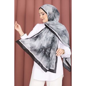 ชุดเครื่องประดับศีรษะและผ้าพันคอสีดำลายดอกไม้เอลซ่า - Product Image 2