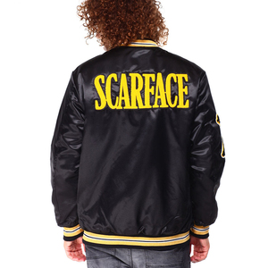 Custom Logo 2026 Varsity <b>Jacket</b> Satin Finish Lightweight <b>Tech</b>-Satin Bomber <b>Jacket</b> for Athletic Casual <b>Wear</b> Unisex Satin <b>Jacket</b> - Product Image 3
