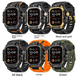 สายนาฬิกาโลหะ TPU แบบรวมสำหรับ Apple Watch Ultra 49 มม. รุ่น Sport Series พร้อมเคสแปลงสายแบบแข็งแรงสำหรับ Apple Watch Ultra 3 สำหรับผู้ชาย - Product Image 1
