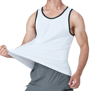 Harry Johnson Wholesale <b>Men's</b> <b>White</b> Sleeveless Tank Top O-Neck Knitted Quick Dry Solid Color Casual <b>Vest</b> - Product Image 1