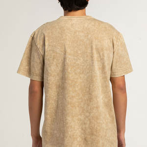 Vente en gros de t-shirts délavés à l'acide de nouvelle mode t-shirt délavés à l'acide de haute qualité 100% coton pour hommes t-shirts délavés au soleil - Product Image 3