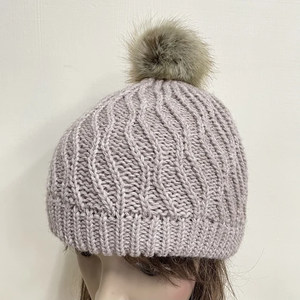 Customizable Plush Pom Pom Beanies for Men Women Winter Wool Hats Adjustable Outdoor Cold Weather OEM Service Wholesale - Product Image 4