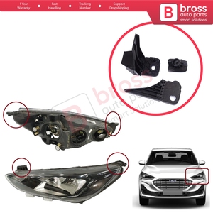 BHL585-1 ชุดแท็บยึดไฟหน้าซ้ายสำหรับโฟกัส MK4 C519 HN HM HP 2018-On JX7B13W030CE - Product Image 5
