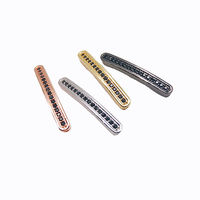 Perles d'espacement Micro pavé en cuivre plaqué or 18 carats perles de tube incurvé zircon cubique résultats de bijoux en laiton pour accessoires de Bracelet