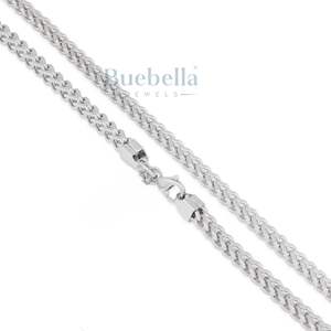 Vente chaude hommes Franco chaîne tour de cou ensemble 5mm Moissanite argent 925 avec placage en or 18 carats - Product Image 3