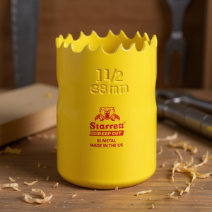 HSS Bi-Metal Cylinder <b>Saw</b> 16mm Diameter 41mm Cutting Depth 6 Teeth/Inch Yellow Lacquered 1pc Knife & Tool - Product Image 3