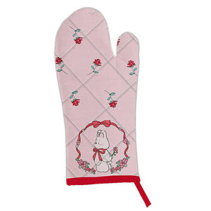 Gants de cuisine en toile de coton résistants à la chaleur, avec impression de logo personnalisé, gants de four à micro-ondes en coton - Product Image 3