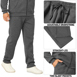 Premium Winter Breathable Casual Men's Running Tracksuit <b>Set</b> with Custom Logo & Color Plus Size Outdoor Activewear - Product Image 6