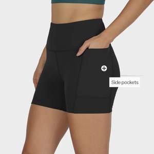 กางเกงออกกำลังกายผู้หญิงแบบไร้ตะเข็บ เอวสูง ผลิตจากผ้าเป็นมิตรกับสิ่งแวดล้อม โพลีเอสเตอร์บริสุทธิ์ 100% - Product Image 2