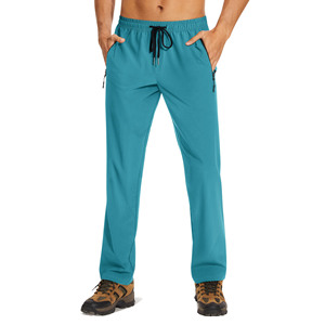 Pantalones Deportivos de Entrenamiento Elásticos para Hombre, Pantalones Jogger Casuales para Hacer Ejercicio, Pantalones Deportivos con Bolsillos con Cremallera, Pantalones para Hombre - Product Image 1