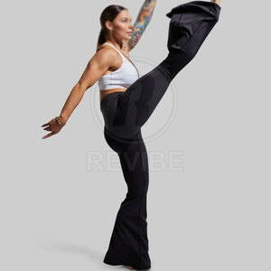 Custom Design Yoga <b>Legging</b> Spandex Polyester Made Women <b>Flare</b> <b>Legging</b> Unique Style Women <b>Flare</b> <b>Legging</b> - Product Image 6