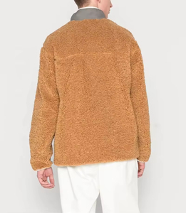 Veste polaire ultra-douce pour homme Sherpa Toile coupe minimaliste pour un confort toute la journée Tenues de saison froide - Product Image 5