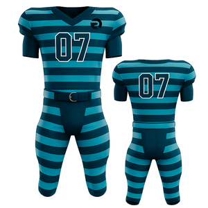 Uniforme de football américain personnalisé OEM Tissu respirant style sergé pour les jeunes hommes Jeu d'équipe et entraînement - Product Image 1