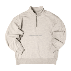 Sudaderas con Capucha Gruesas y Pesadas para Hombre, Cuello Alto Simulado, Personalizadas, Acolchadas, Invierno, Teñido Digital Liso, 100% Algodón, Felpa para Fabricante OEM - Product Image 3