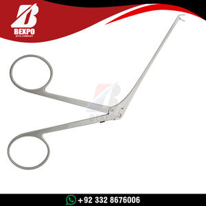 Pinzas de Oído ENT Micro Alligator, Forma de Copa, Curvadas hacia Arriba, 8 cm, Acero Inoxidable, Instrumento Quirúrgico de Otología para Cirugía de Oído - Product Image 5