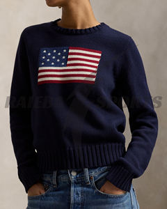 Pull décontracté d'hiver pour femme, de très haute qualité, col rond, 100% laine, anti-boulochage, bouton sur le devant, couleur et taille personnalisées - Product Image 3