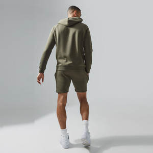 Conjunto de Dos Piezas de Verano con Logotipo Personalizado del Mejor Proveedor, Sudadera con Capucha y Pantalones Cortos con Bordado Desgastado por AMAZING INDUSTRIES - Product Image 2