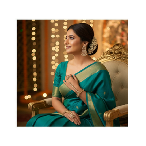 ชุดฮาธพูลสีทองขัดเงาของ Kundan ที่ไม่เหมือนใครสำหรับผู้หญิง - Product Image 2