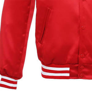 Nouvelle Vente en Gros Nouveau Design Style Vente Chaude Haute Qualité Veste d'Hiver Imperméable en Satin Veste en Satin Personnalisée avec Lettres pour Homme - Product Image 4