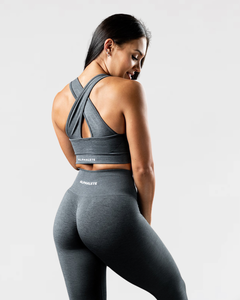 Nouvel été meilleure qualité femmes ensembles de shorts personnalisés logo imprimé coton 2 pièces femmes survêtement legging et soutien-gorge ensemble - Product Image 5