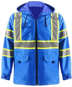 Hot Selling Men's Hi Vis Hoodies Custom Logo/Design Breathable Reflective <b>Waterproof</b> <b>Work</b> Wear Top Trending High Visibility - Product Image 1