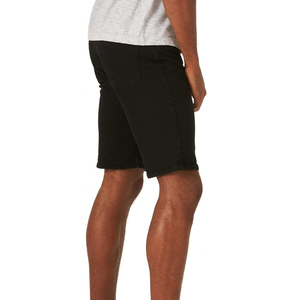 Short en jean de haute qualité pour hommes-Short de course de gymnastique en coton biologique solide et écologique avec logo et taille personnalisables - Product Image 5