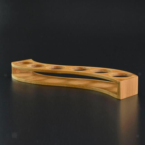 Soporte de vidrio de madera Vajilla de diseño de tendencia Utensilios de cocina Soporte de vidrio de encimera Perfecto para la decoración de la boda - Product Image 3