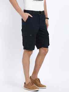 กางเกงขาสั้นคาร์โก้ผู้ชาย ผ้าฝ้าย 100% หลายกระเป๋า กันยับ สไตล์ลำลอง สตรีทแวร์ - Product Image 5