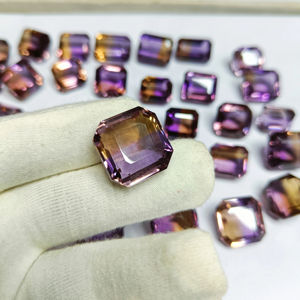 Pierres précieuses Mehrajudin, améthyste naturelle violette, forme rectangulaire, grande taille (25-30 carats), qualité supérieure, traitement par cirage/huile, lot - Product Image 4