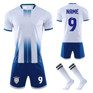 Camisa de futebol personalizada infantil, conjunto de meias uniforme de futebol menino adulto uniforme de futebol