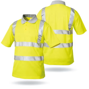 Venta al por mayor Polos de alta calidad de alta visibilidad reflectante ropa de seguridad de trabajo camisas personalizadas con logotipo - Product Image 2