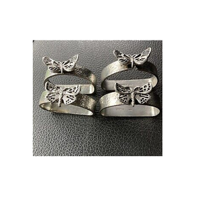 Customize Design Metal Napkin Ring Top Trendy <b>Butterfly</b> Design <b>Party</b> <b>Decoration</b> Black <b>Butterfly</b> Napkin Ring - Product Image 6