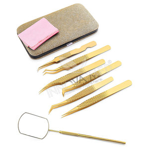 Nuevo estuche de piel sintética con punta puntiaguda para pinzas de extensión de pestañas Material de acero inoxidable - Product Image 4