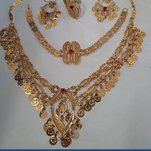 2024 Best Buy Ready 24K chapado en oro estilo Vintage cobre indio moda joyería conjunto inspirado Comoras Mayotte envío rápido - Product Image 1