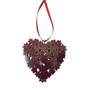 Modern Design Iron Metal Hanging <b>Heart</b> Wall Decorative <b>Ornament</b> Black Color for Home & Christmas Decoration Handmade Bulk - Product Image 2