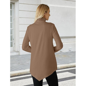 Sudadera con Capucha para Mujer, de Invierno, Color Sólido, Manga Larga, Corte Holgado Informal, Suave, Elástica, Transpirable, de Secado Rápido, con Logotipo Frontal - Product Image 2
