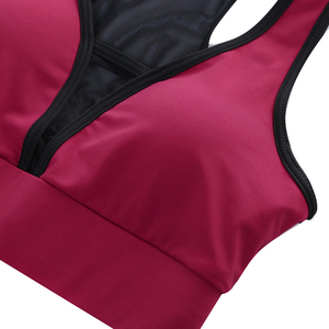 Soutien-gorge de sport à dos croisé pour femmes respirant une épaule Active Fitness Gym Wear grande taille en gros - Product Image 5