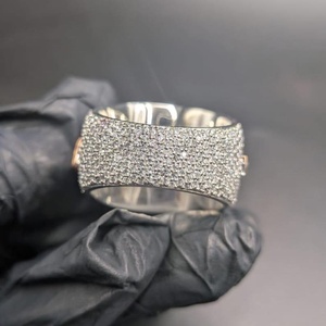 Iced Out Custom <b>Initial</b> Letter <b>Ring</b> VVS Moissanite Diamond Sparkling Hip Hop Luxury Statement 925 Sterling Silver Men's <b>Ring</b> - Product Image 4