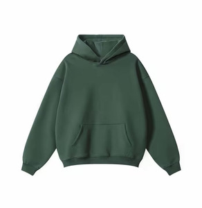Nouveaux sweats à capuche surdimensionnés épais en coton de haute qualité sans ficelle unisexe avec logo personnalisé grande taille pour hommes - Product Image 1